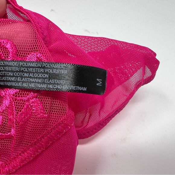 Adore Me Rose Shadow Hot Pink Floral Lace Bra 36C AB2014 - Picture 13 of 13